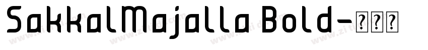 SakkalMajalla Bold字体转换